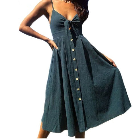 Chic Sleeveless Backless Sheath Dress: Effortless Elegance for Summer Evenings
