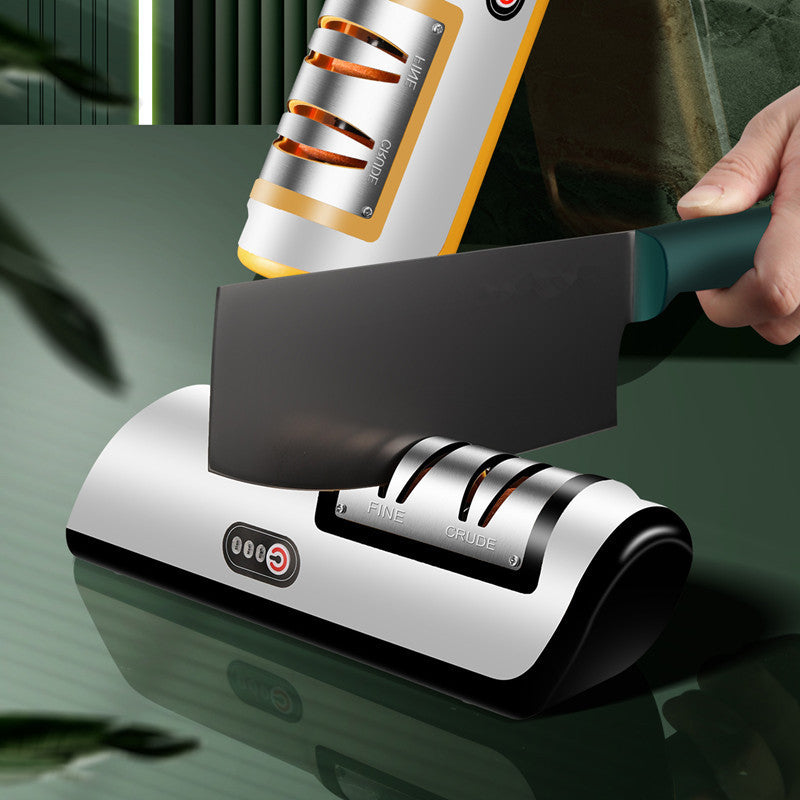 Effortless Precision: USB Rechargeable Electric Knife Sharpener for Kitchen Tools