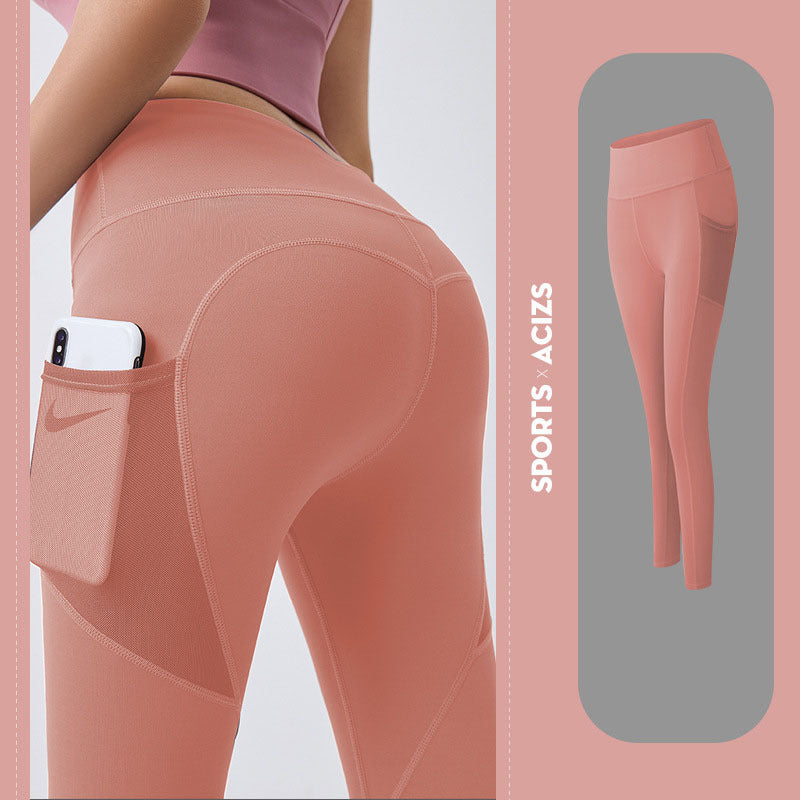 Ultimate Performance Yoga Pants: Stylish Tummy Control Leggings with Pockets