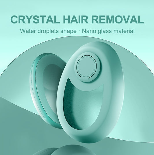 Upgraded Crystal Hair Removal Tool: Painless Exfoliation for Smooth, Silky Skin