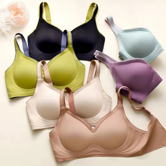 Seamless Plus Size Push-Up Bra - Sexy, Comfortable, Shockproof