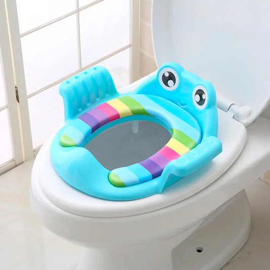 Comfortable Kids Toilet Seat: Cushioned Toddler Training and Support