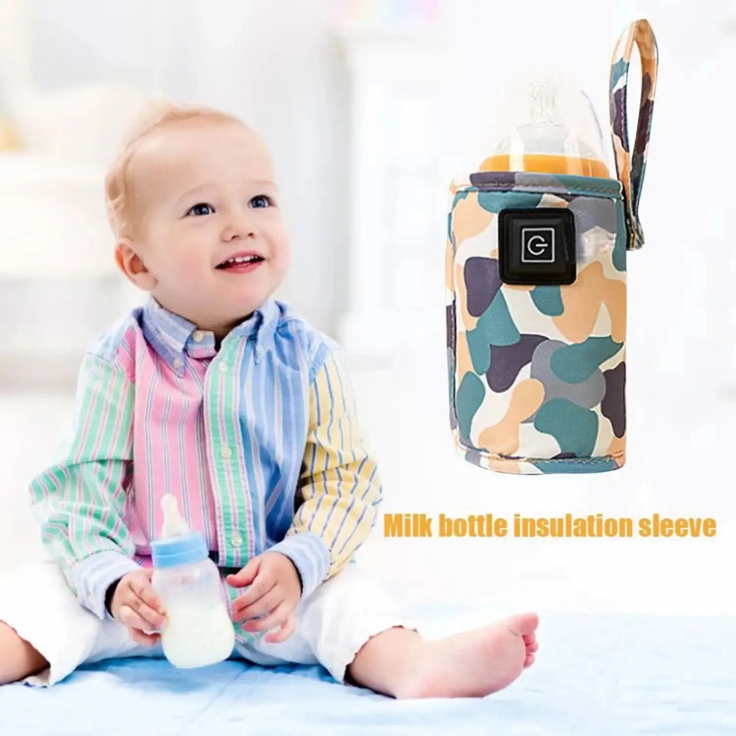 Warm & Go: USB Bottle Warmer for Travel and Strollers