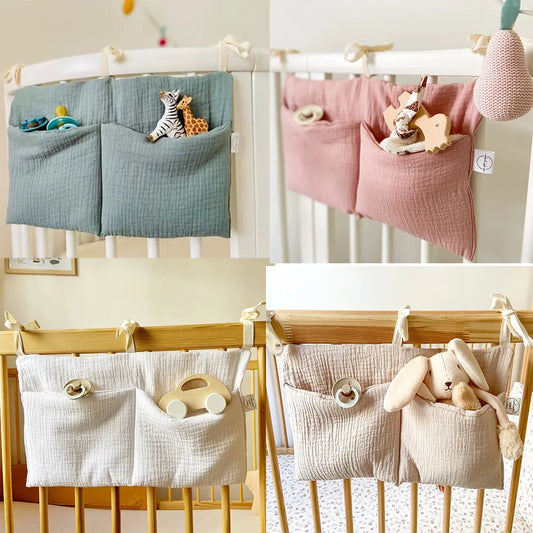 Crib Keeper: Bedside Hanging Organizer for Diapers & Toys