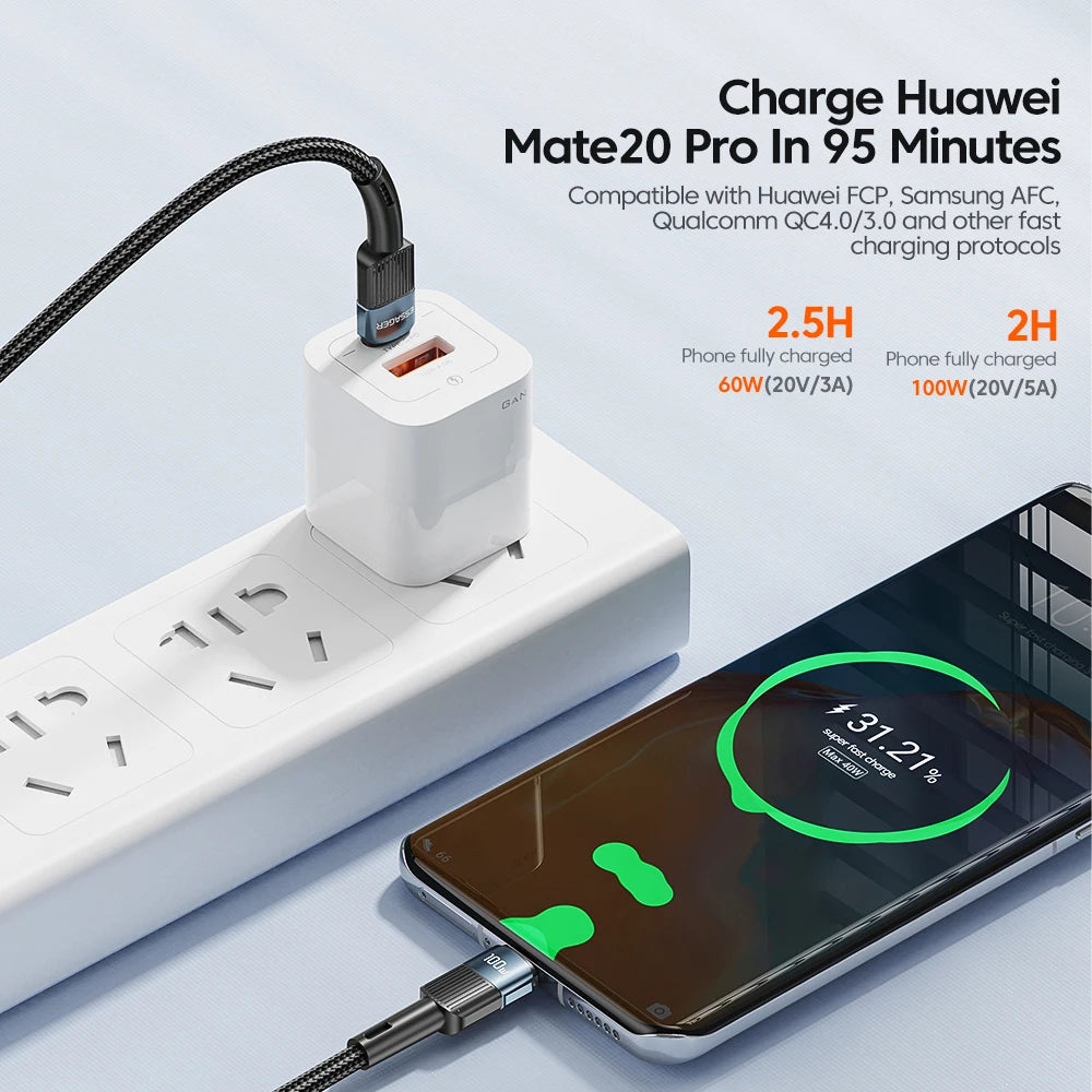 100W USB-C to USB-C Cable: Lightning-Fast Charging