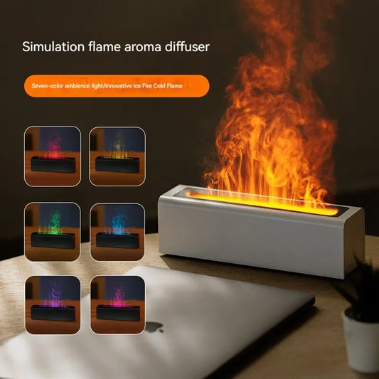 USB Plug-in Colorful Simulation Flame Diffuser