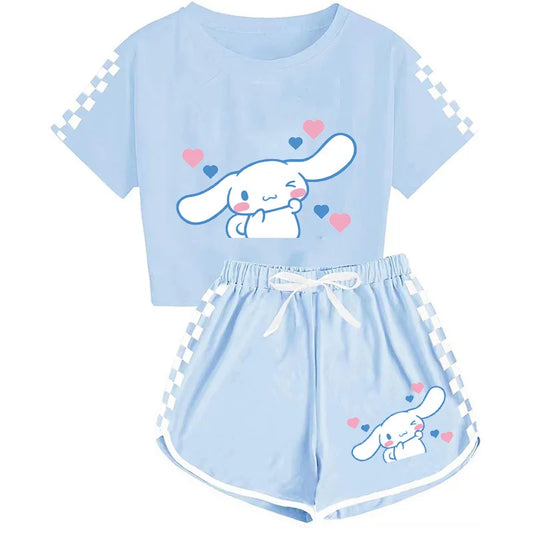 Adorable Comfort: Sanrio Girls T-Shirt and Shorts Set! - 5River Deals