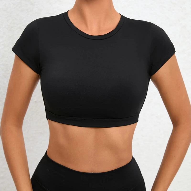 Backless Beauty: Breathable Yoga Crop Tops for Women