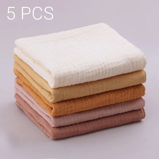 Soft Essentials: 5pc Baby Face Towel & Bib Set