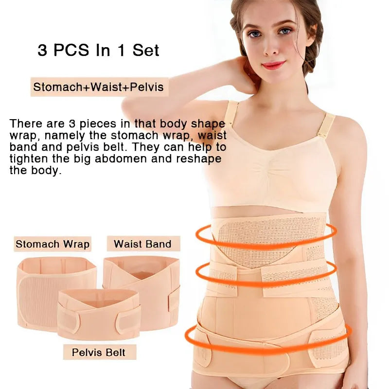 3-in-1 Postpartum Belly Band: Ultimate Support and Recovery for New Moms