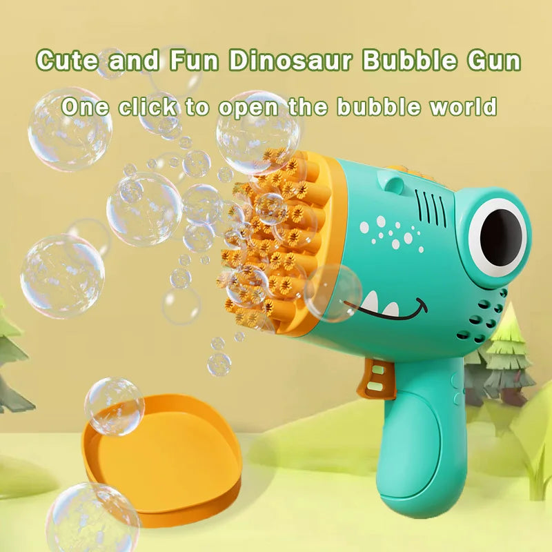 40 Bubble Handheld Dinosaur Bubble Machine