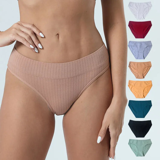 Daily Delight: Seamless Cotton Panties Set for Women