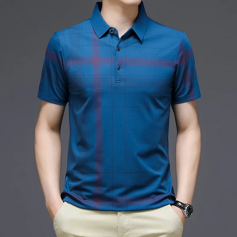 Men's Printed Buttoned Polo T-Shirts