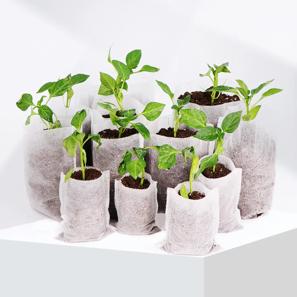 Eco-Friendly Nursery Plant Grow Bags - Biodegradable Planting Pots