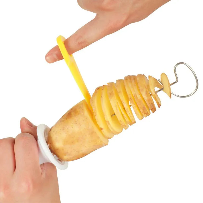 Whirlwind Potato Spiral Cutter: Create Towering Potato Delights!