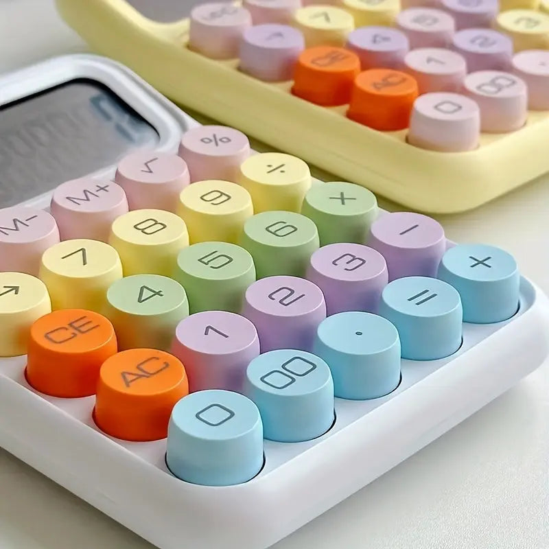 Candy Calc: Cute 12-Digit Mechanical Calculator for Your Desk