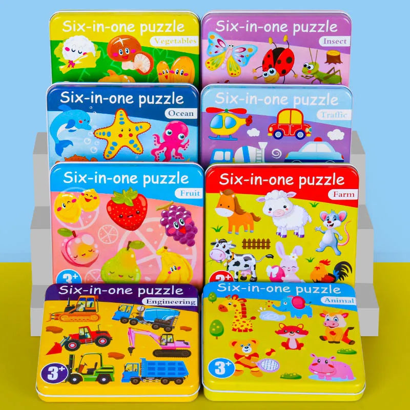 3D Educational Wooden Puzzle for Toddlers