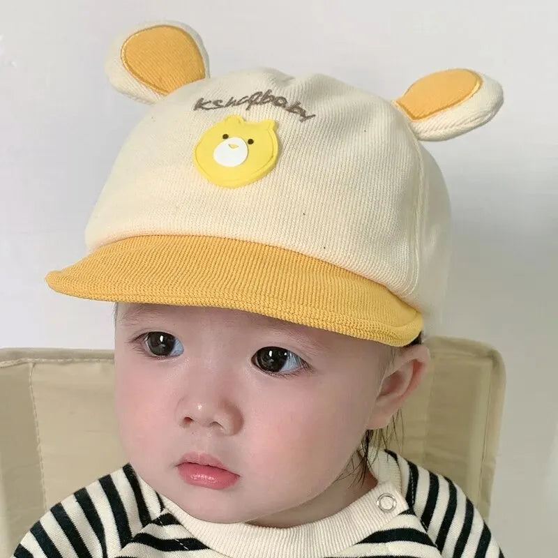 Bearly Cute: Cartoon Baby Baseball Cap with Adorable Ears