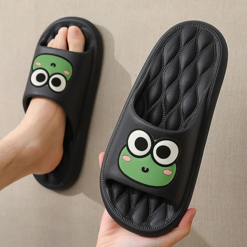 Cute Anti-Slip Indoor Froggy Sandals