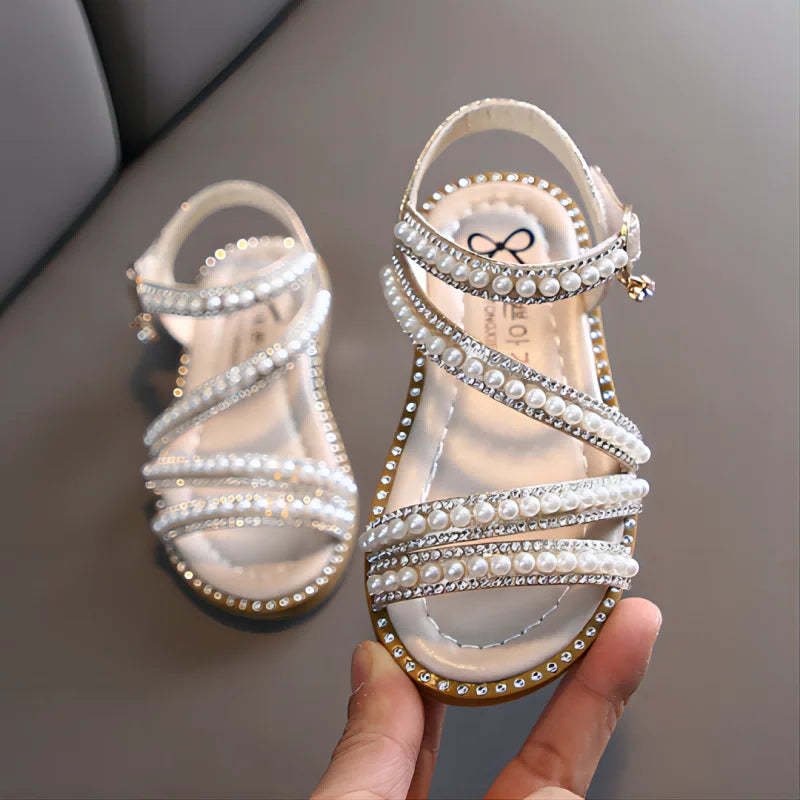 Bling Princess: Sparkling Summer Sandals for Little Girls