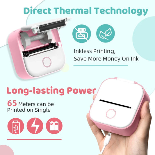 Mini Portable Bluetooth Pocket Thermal Printer