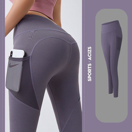 Ultimate Performance Yoga Pants: Stylish Tummy Control Leggings with Pockets