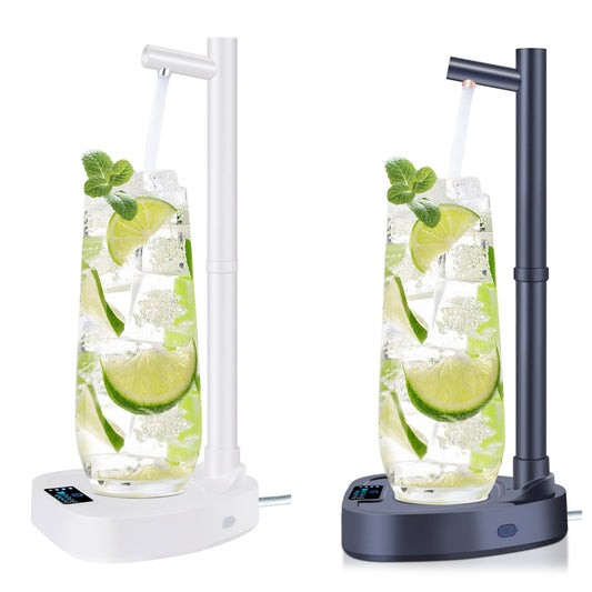 Rechargeable Automatic Water Dispenser with Stand: Added Extension Tube for Effortless Bottle Refills